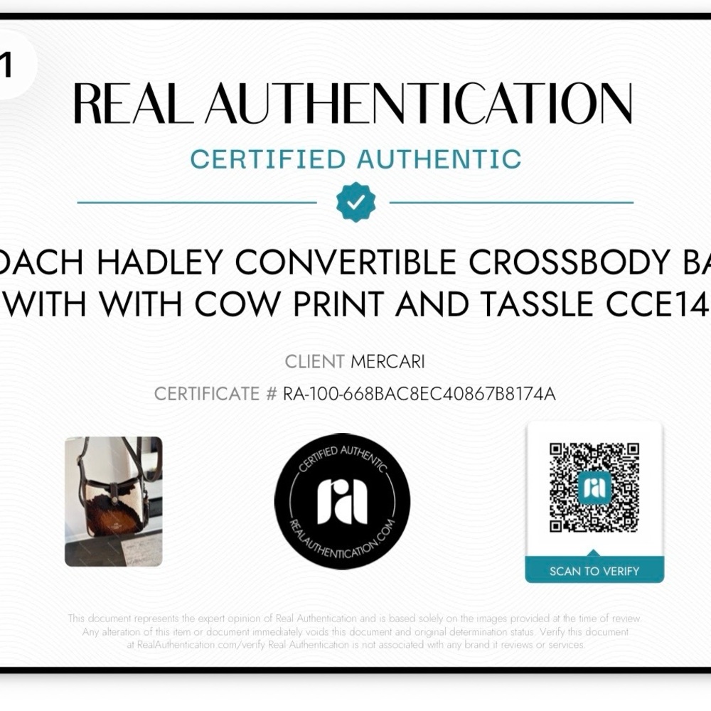 Nwot Coach Calf Hair Crossbody in Brown, Cream & Black - Picture 10 of 10